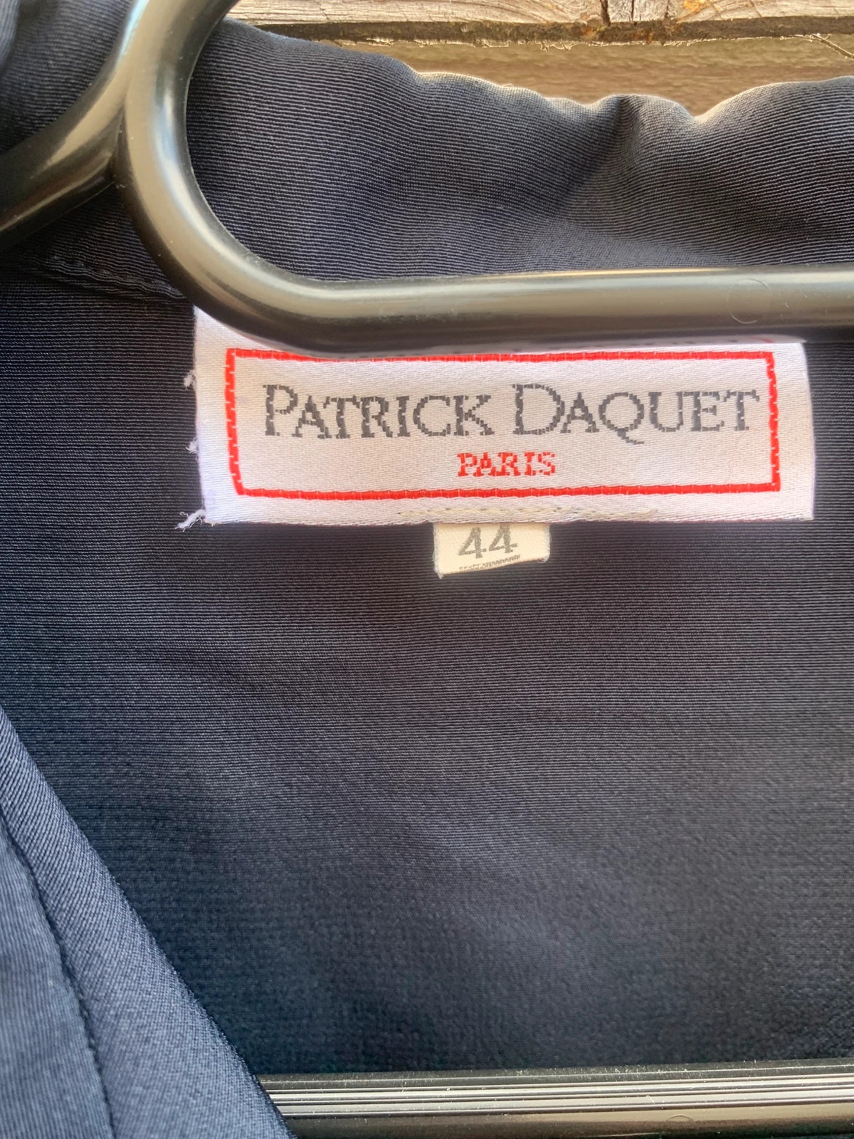 Chemise vintage Patrick Daquet Paris bleu marine – Taille 44 – Boutons bijoux – Patrick Daquet – taille XL / 42 / 14 2