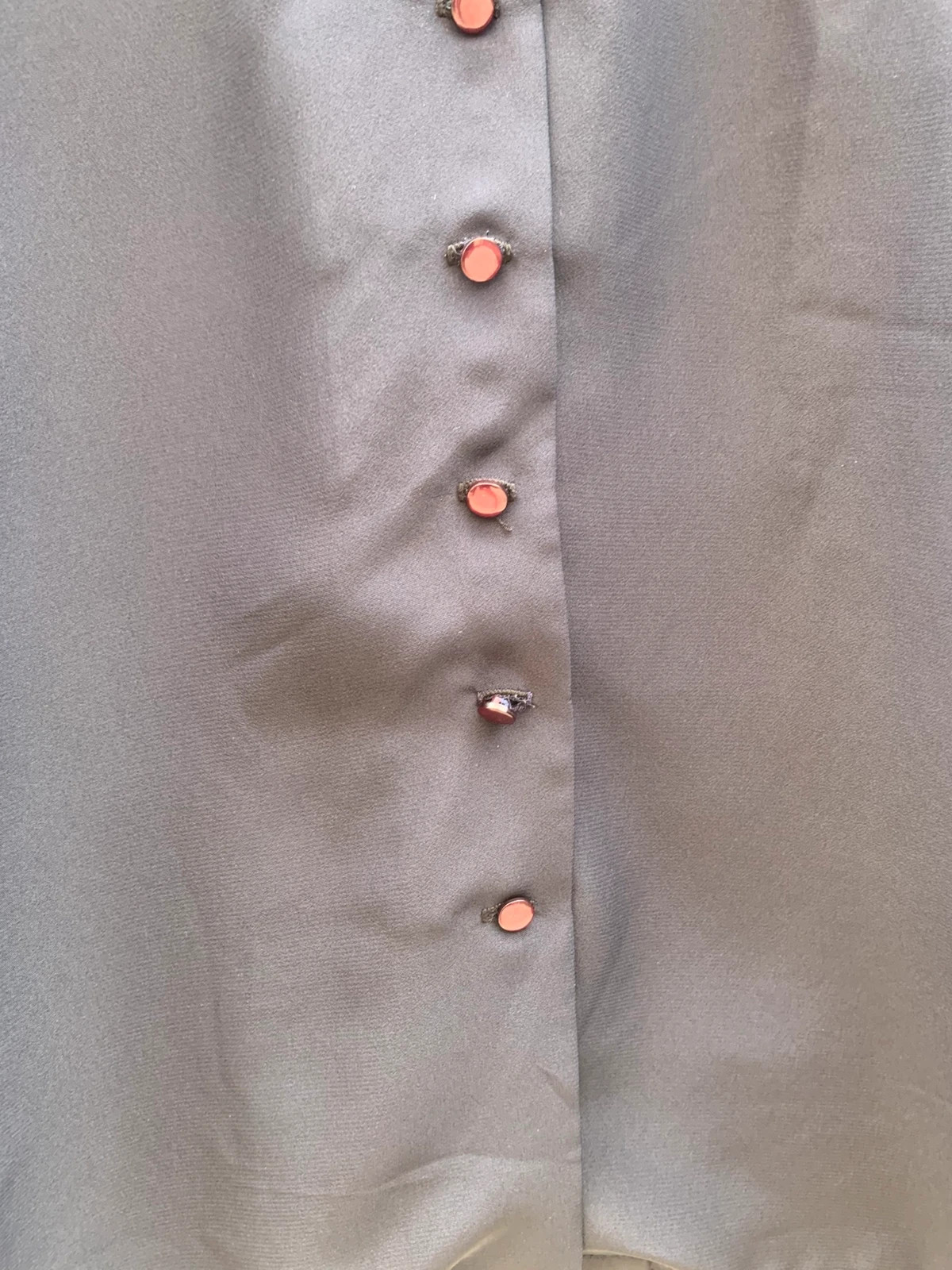 Chemise vintage Patrick Daquet Paris bleu marine – Taille 44 – Boutons bijoux – Patrick Daquet – taille XL / 42 / 14 4