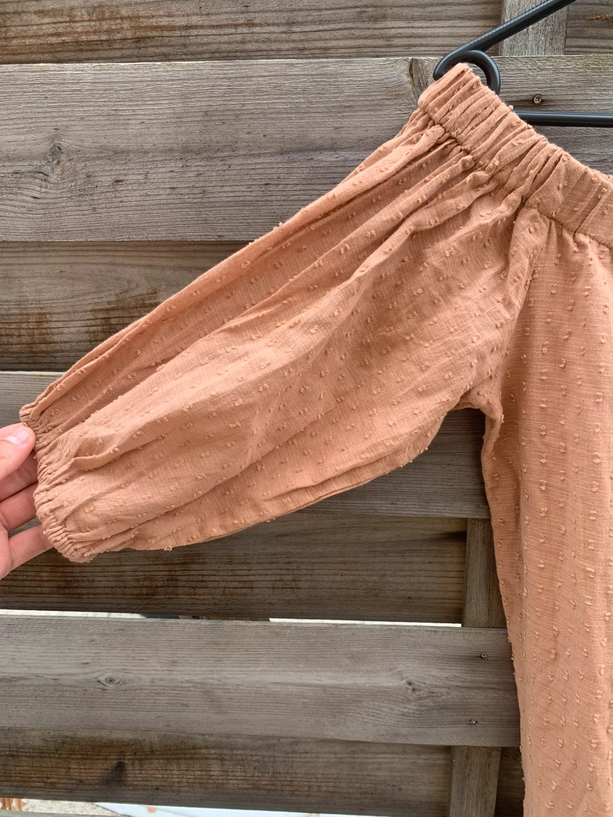 Combinaison pantalon ASOS beige rosé / camel taille 36 – style bardot épaules dénudées – ASOS Design – taille S / 36 / 8 3