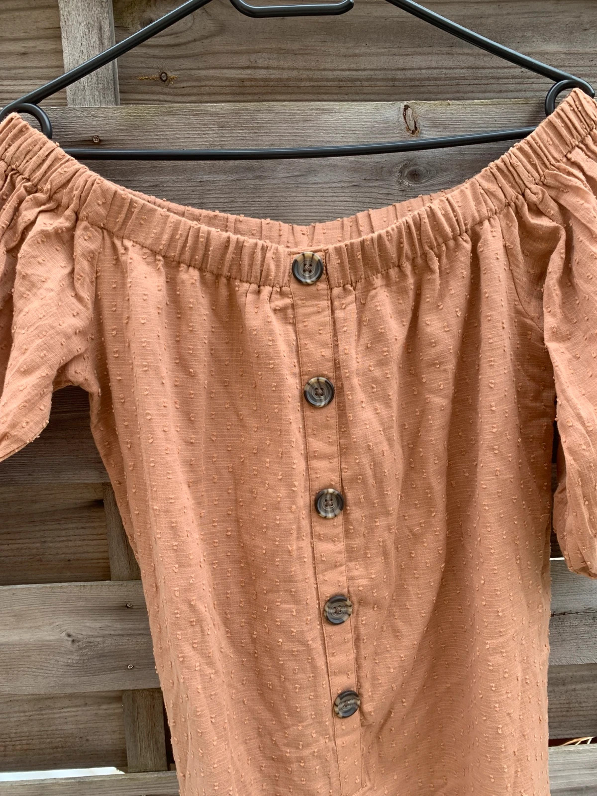 Combinaison pantalon ASOS beige rosé / camel taille 36 – style bardot épaules dénudées – ASOS Design – taille S / 36 / 8 4