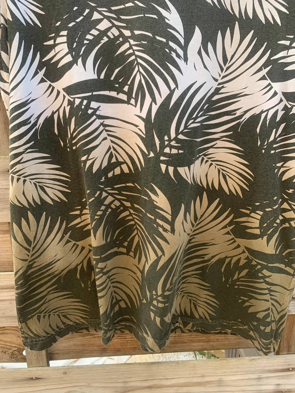T-shirt Liberto homme L Slim Fit – imprimé tropical feuillage – 100% coton – Liberto – taille L 5