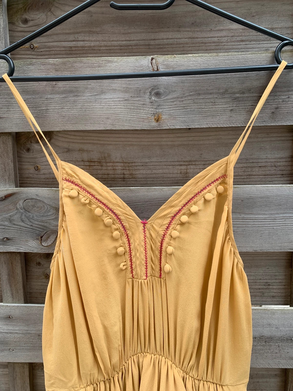 🤎 Robe bohème en soie camel/moutarde – Taille 36 – 100 % soie 🤎 – taille S / 36 / 8 3