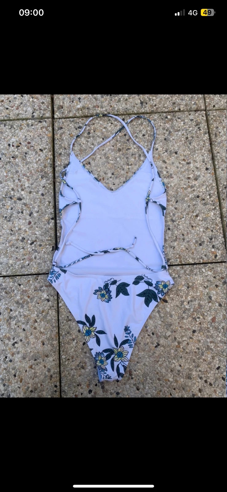 Maillot de bain une pièce fleuri – Taille L 🌸 – taille L / 40 / 12 5