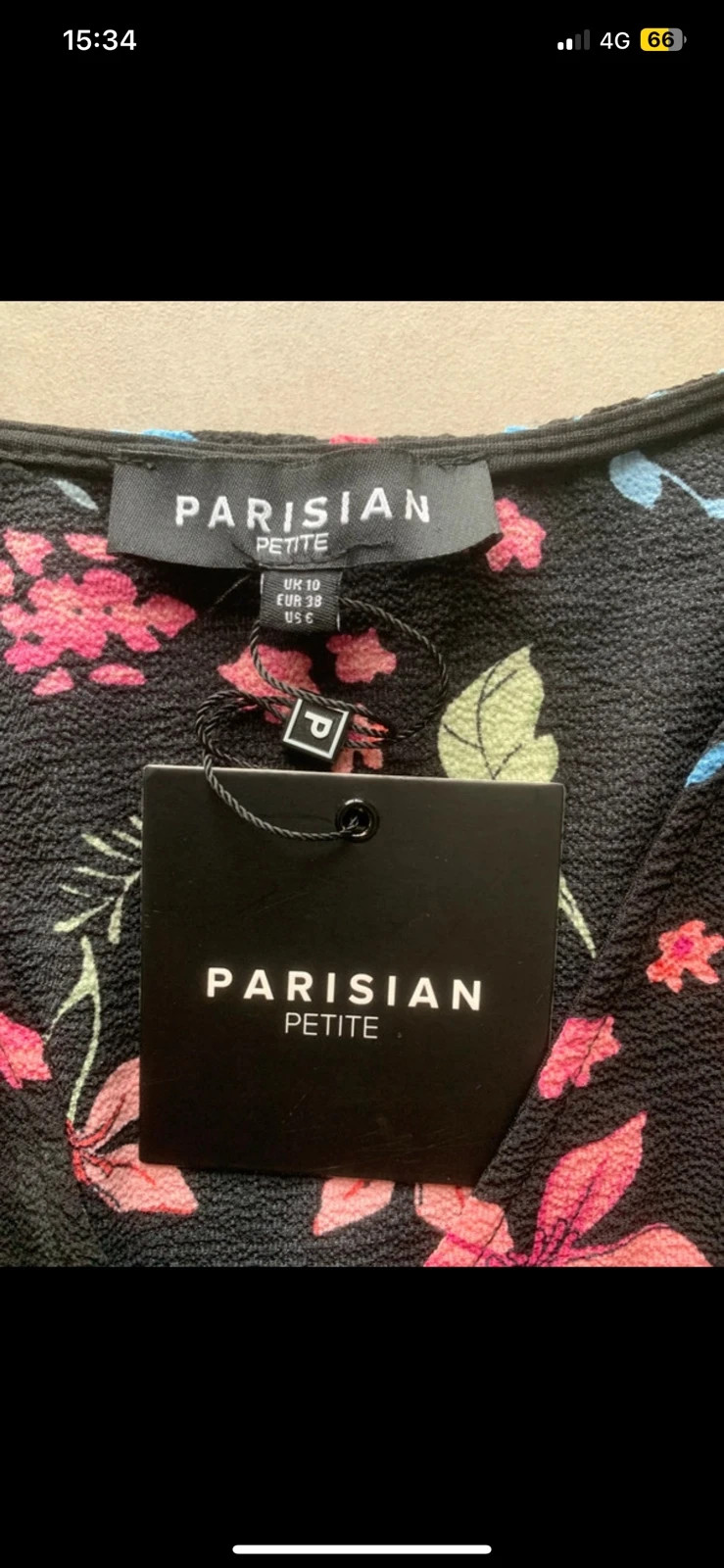 Combishort fleurie Parisian Petite T38 – Neuve avec étiquette – Parisian – taille M / 38 / 10 2
