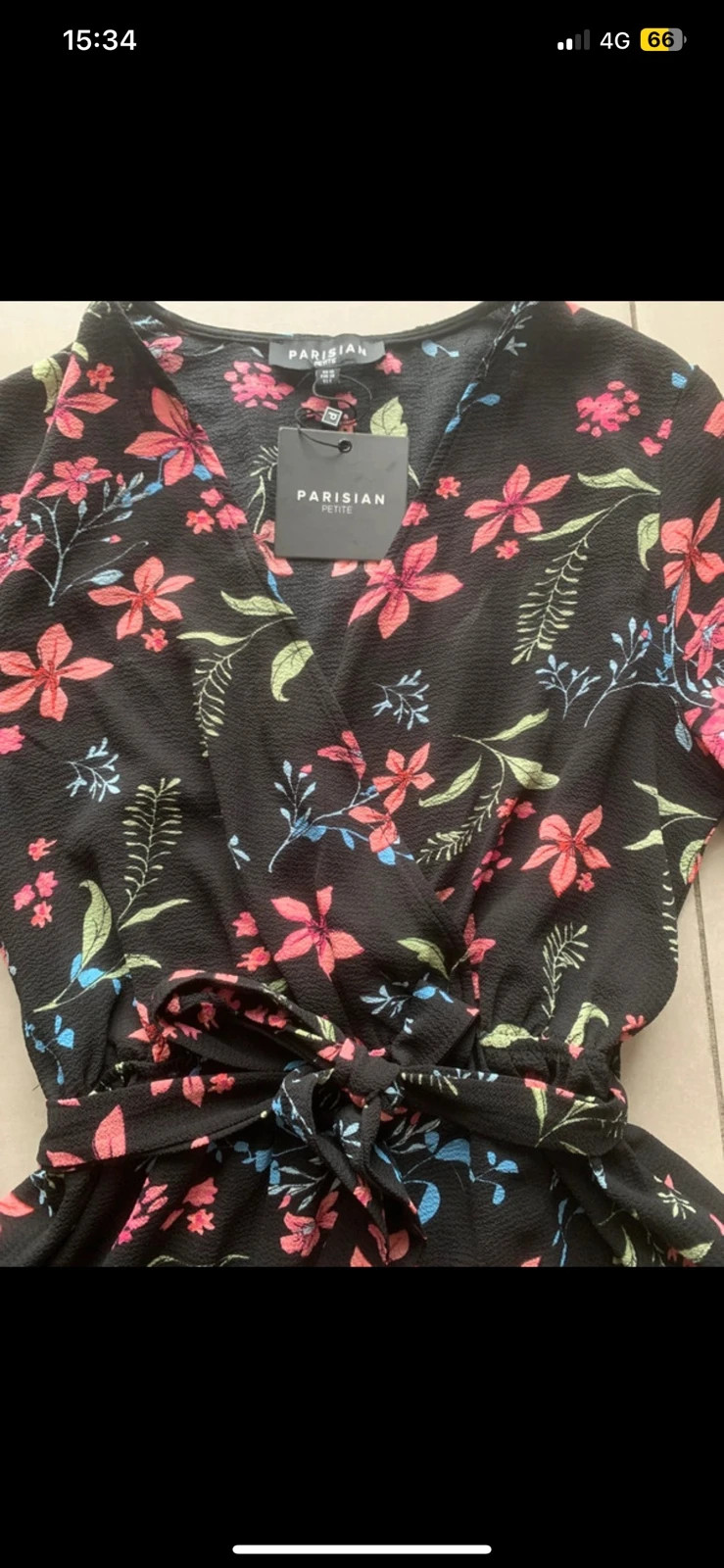 Combishort fleurie Parisian Petite T38 – Neuve avec étiquette – Parisian – taille M / 38 / 10 3