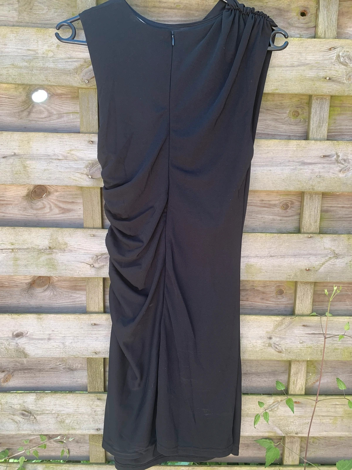 Robe noire drapée La City T36 neuve avec étiquette – Élégante & chic – La City – taille S / 36 / 8 5