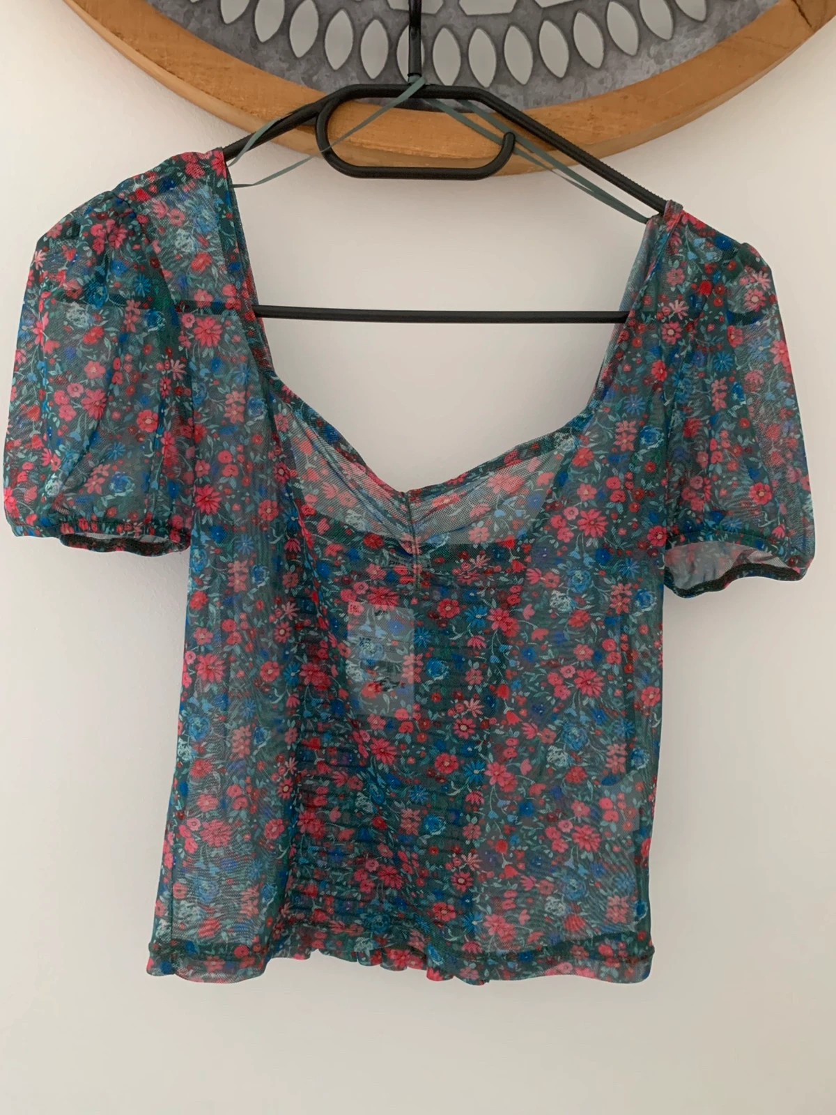 🌸 Top crop fleuri Pimkie – T.XS - style romantique & Y2K 🌸 – Pimkie – taille XS / 34 / 6 3