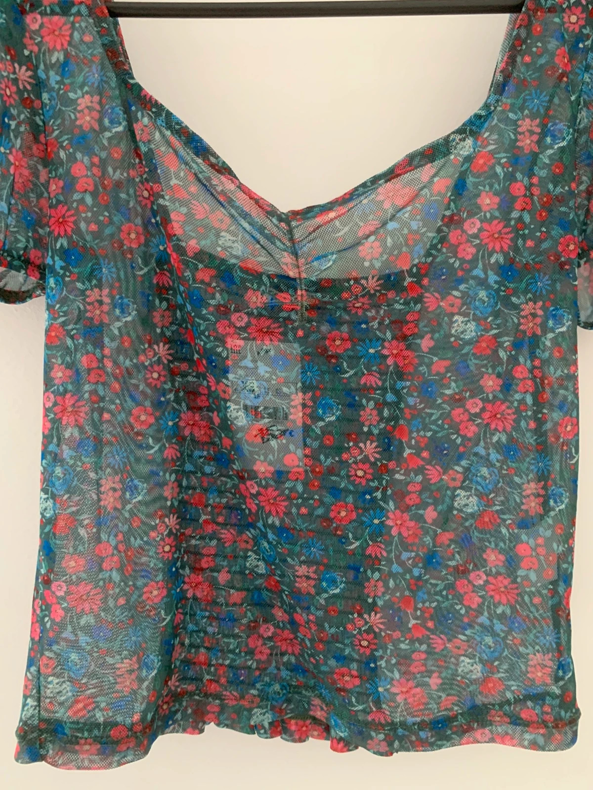 🌸 Top crop fleuri Pimkie – T.XS - style romantique & Y2K 🌸 – Pimkie – taille XS / 34 / 6 5