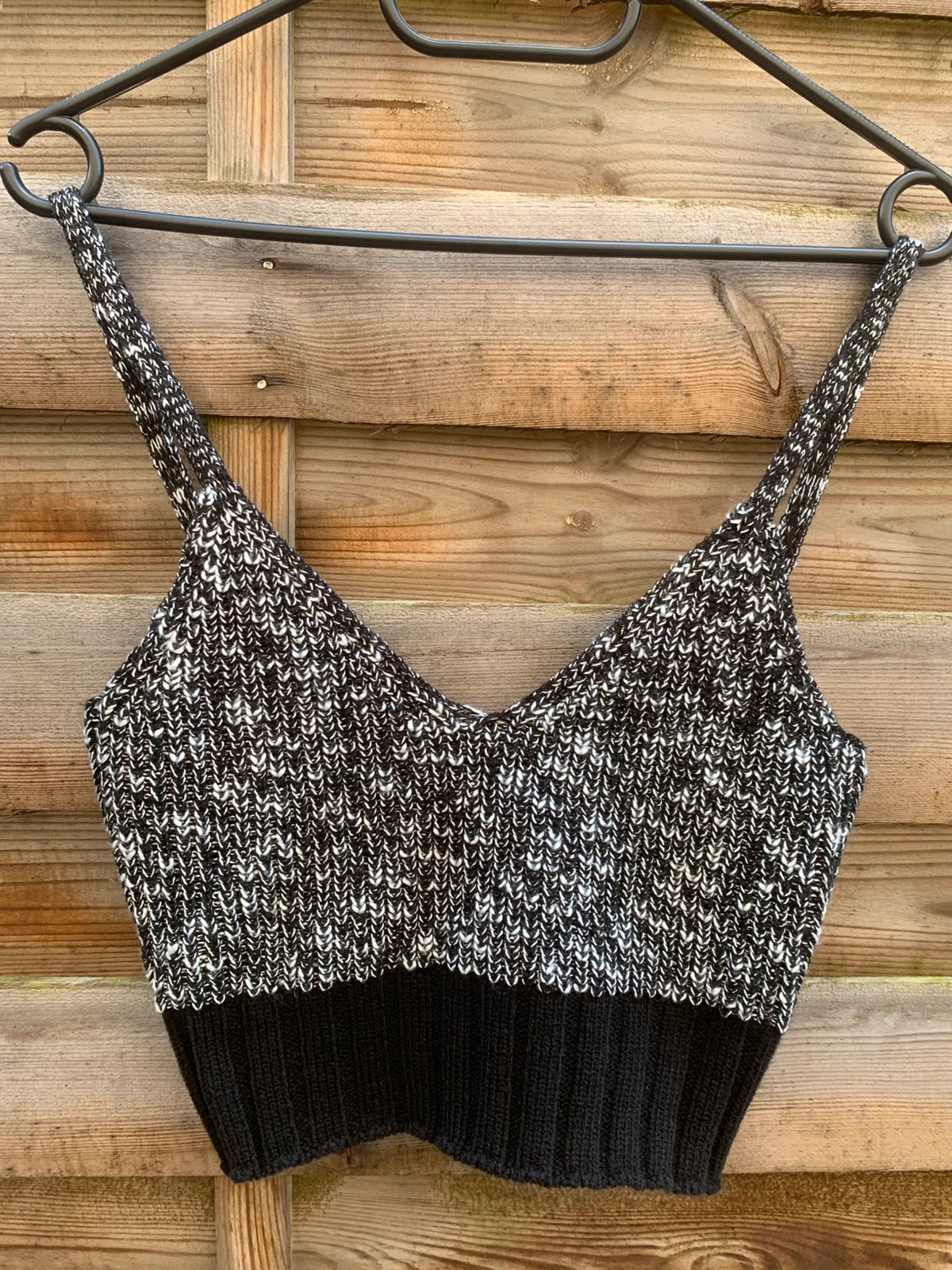 Top maille ASOS Design noir & blanc – style Y2K / casual chic - T36 – ASOS Design – taille S / 36 / 8 2