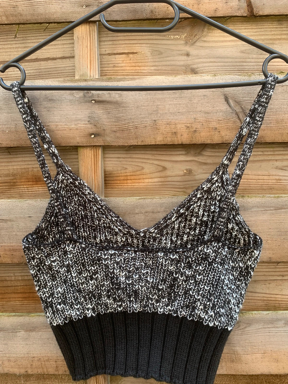 Top maille ASOS Design noir & blanc – style Y2K / casual chic - T36 – ASOS Design – taille S / 36 / 8 5