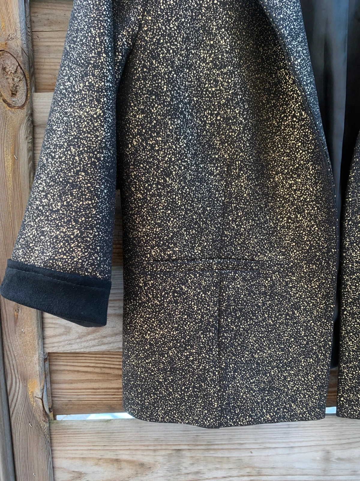 Blazer noir & doré Hippocampe – Taille 42 – Hippocampe – taille XL / 42 / 14 4