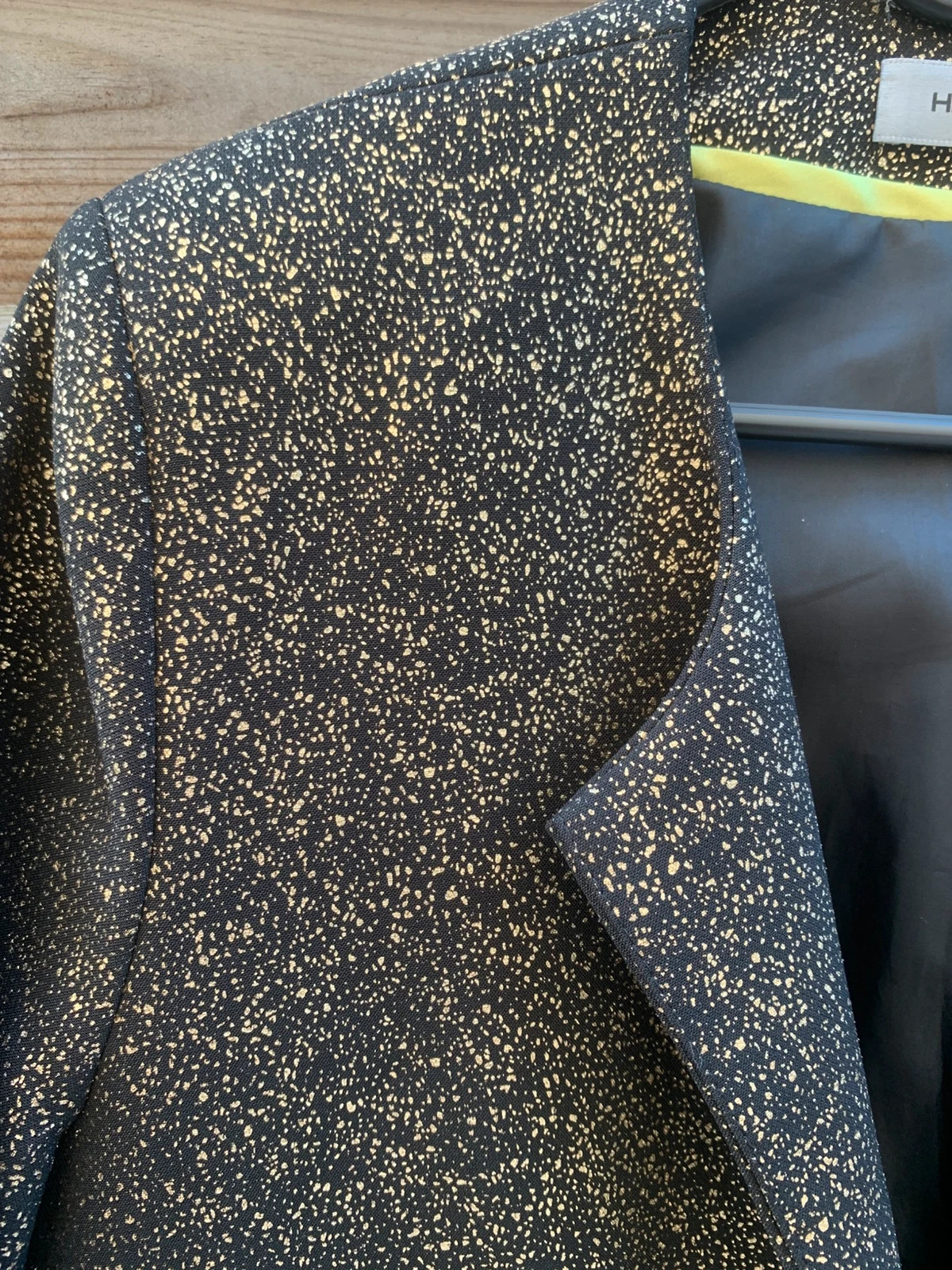 Blazer noir & doré Hippocampe – Taille 42 – Hippocampe – taille XL / 42 / 14 3