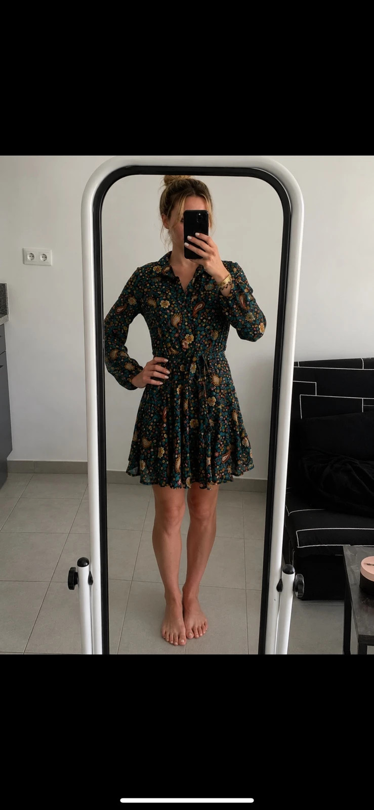 Robe chemise fleurie bohème GÉMO 🌸 manches longues – Taille 36 – Gémo – taille S / 36 / 8 2