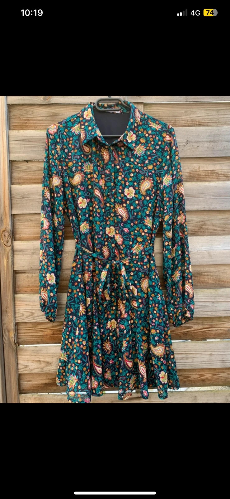 Robe chemise fleurie bohème GÉMO 🌸 manches longues – Taille 36 – Gémo – taille S / 36 / 8 3