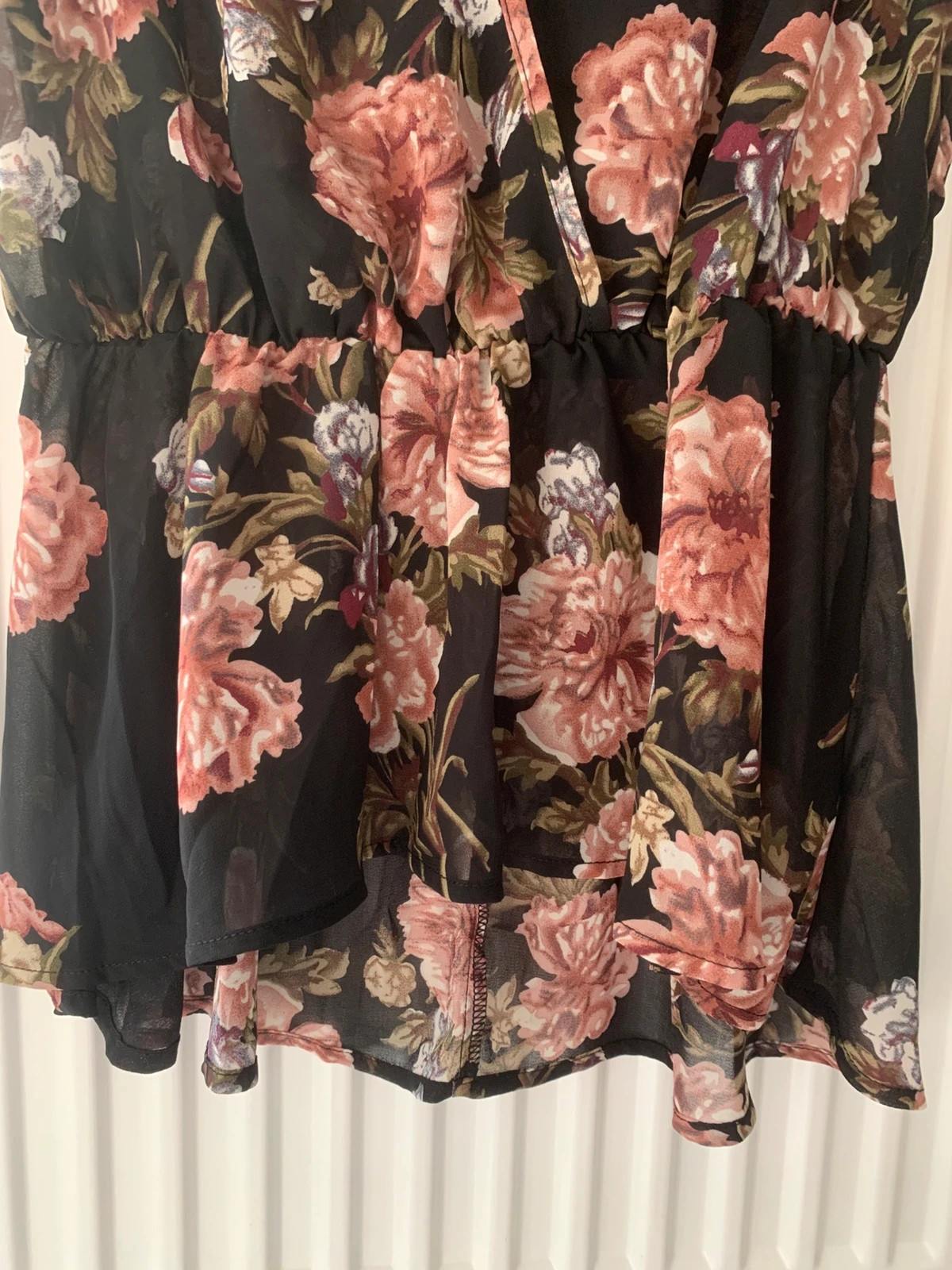 🌸 Haut peplum fluide fleuri – Taille XS/34🌸 – taille XS / 34 / 6 5