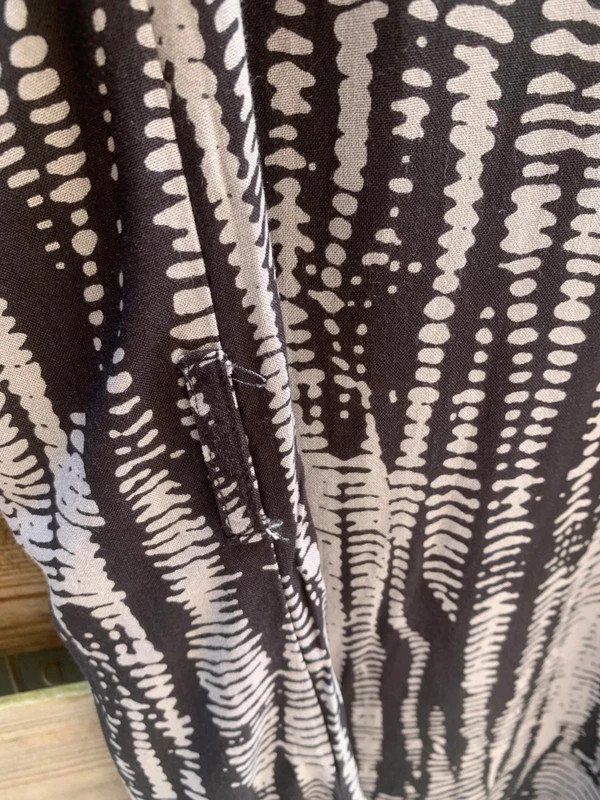 Robe tunique fluide GÉMO taille 36, imprimé noir et beige très élégant. – Gémo – taille S / 36 / 8 5