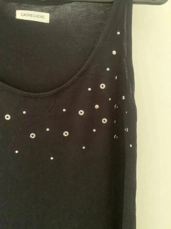 Débardeur noir à clous CacheCache – Taille S – Cache Cache – taille S / 36 / 8 3