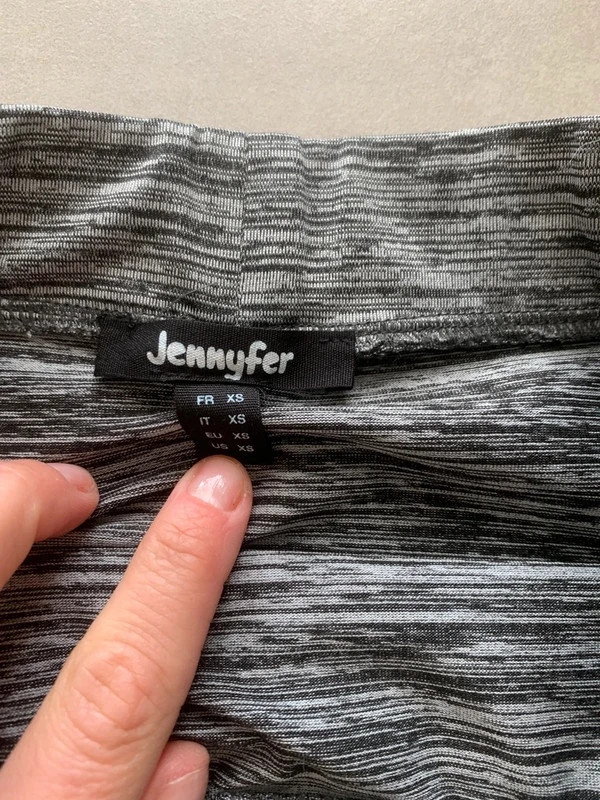 Jupe moulante grise effet chiné Jennyfer – Taille XS – Jennyfer – taille XS / 34 / 6 2