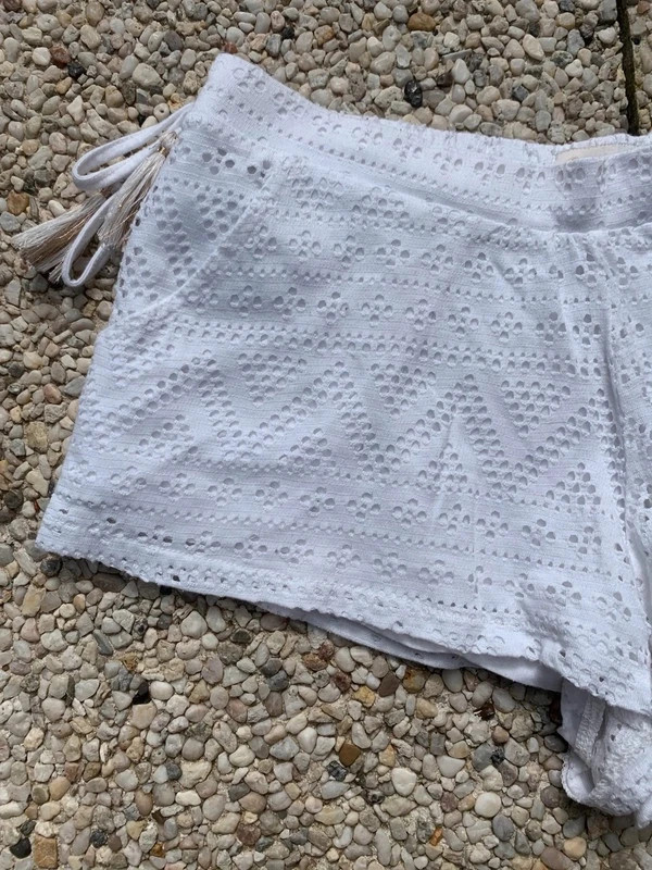 Mini short de nuit Etam XS blanc broderie anglaise – Etam – taille XS / 34 / 6 2