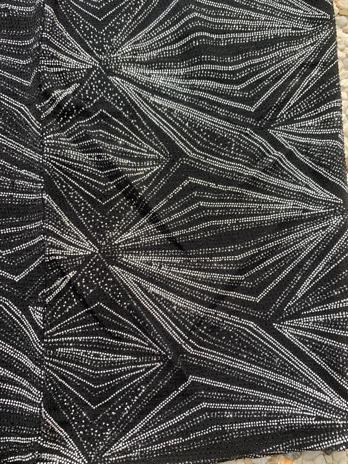 Jupe courte MIM noire à strass géométriques – Taille 36 – Mim – taille S / 36 / 8 5