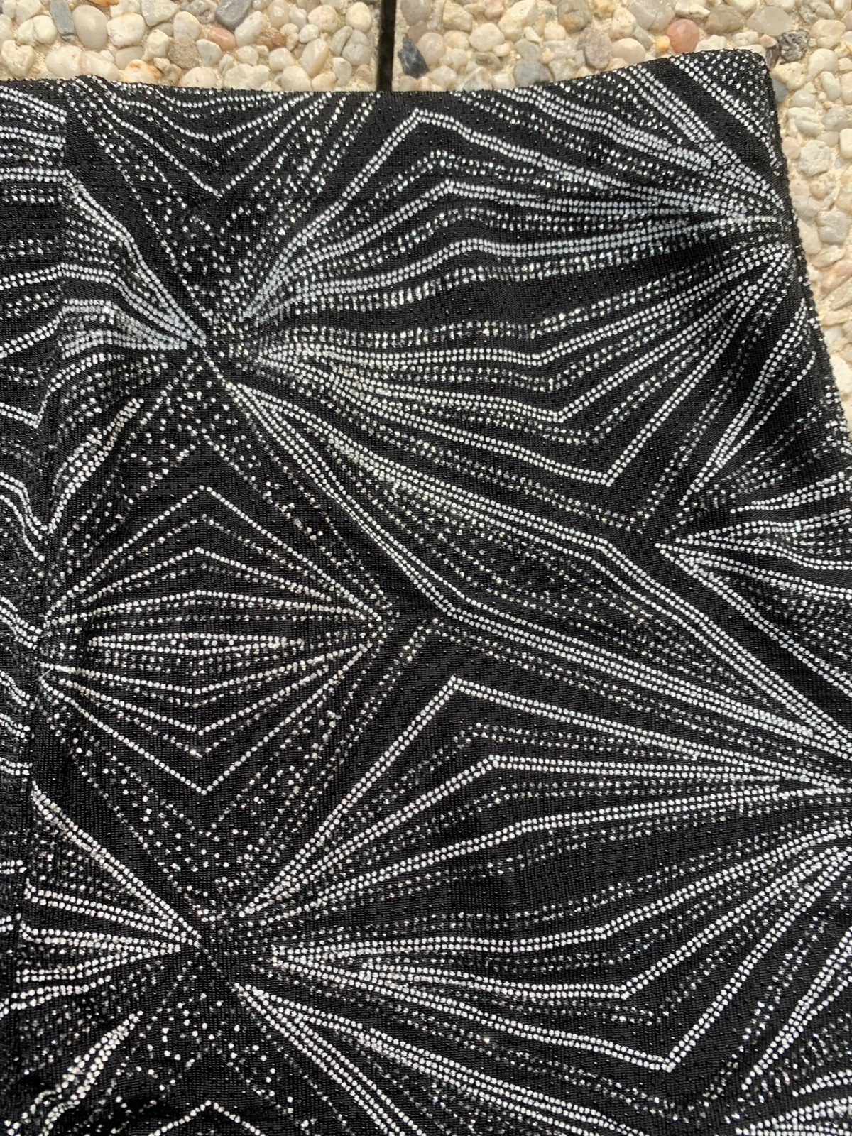 Jupe courte MIM noire à strass géométriques – Taille 36 – Mim – taille S / 36 / 8 4