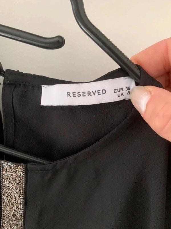 Top noir élégant Reserved taille 36 – détails perles – Reserved – taille S / 36 / 8 3