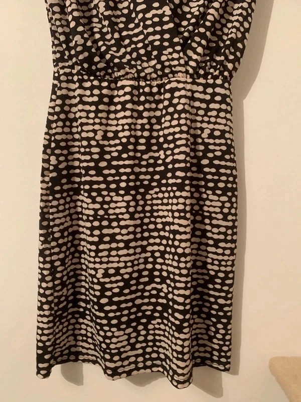 Robe noire à imprimé graphique – taille 36 – Mademoiselle Frenchy – taille S / 36 / 8 3