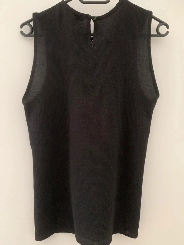 🖤 Top noir sans manches Jennyfer – col lacé – S 🖤 – Jennyfer – taille S / 36 / 8 5
