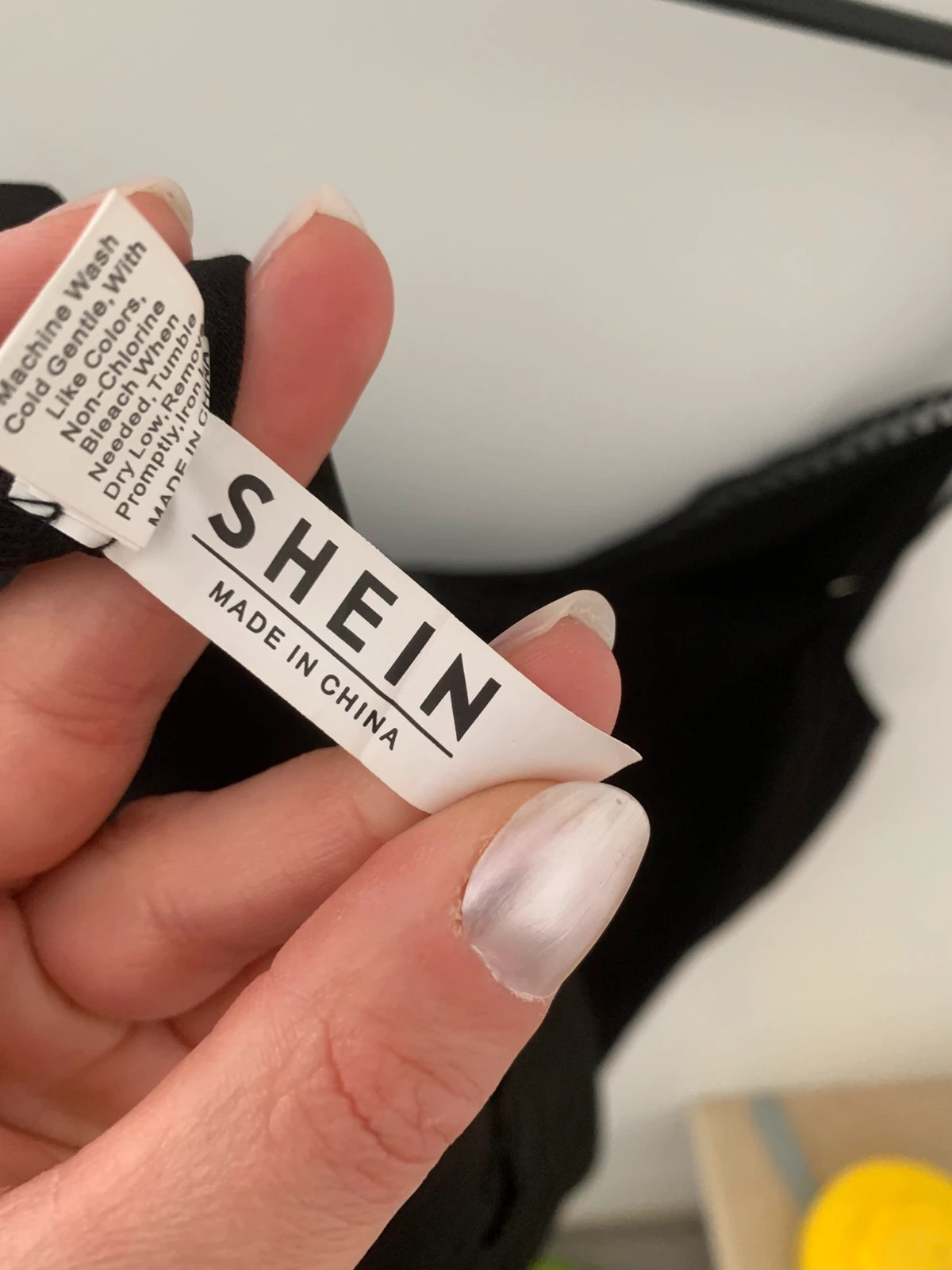 Caraco noir Shein taille S – détail dentelle – Shein – taille S / 36 / 8 5