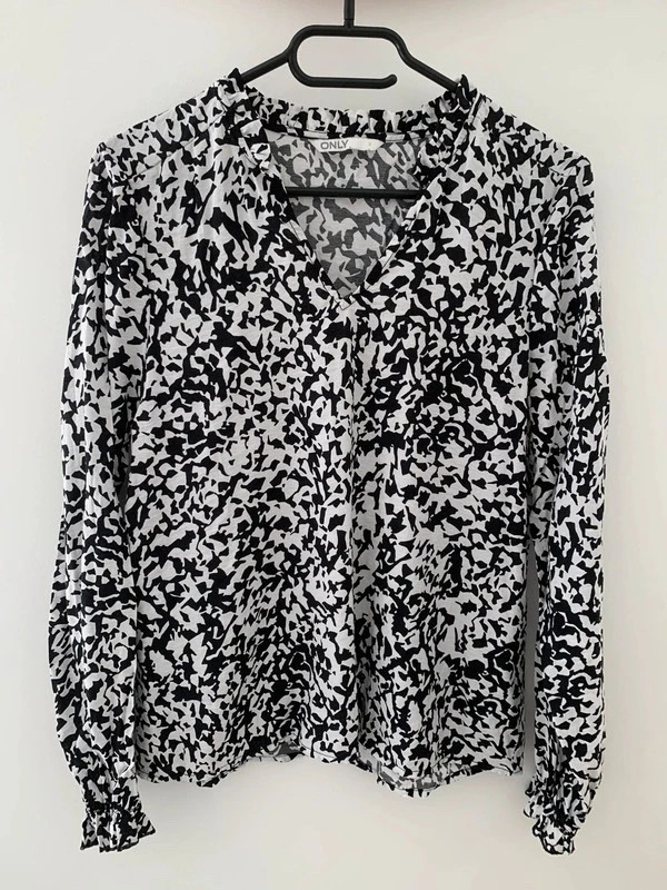 🖤 Blouse fluide noir & blanc – ONLY – taille S 🖤 – ONLY – taille S / 36 / 8 2