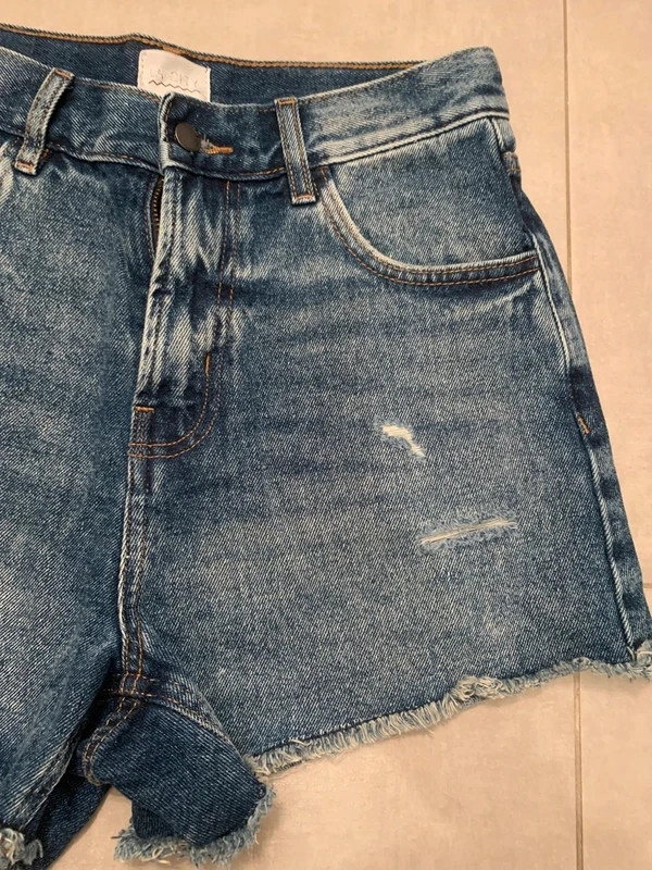 Short en jean La City taille 36 neuf – effet délavé tendance – La City – taille S / 36 / 8 3