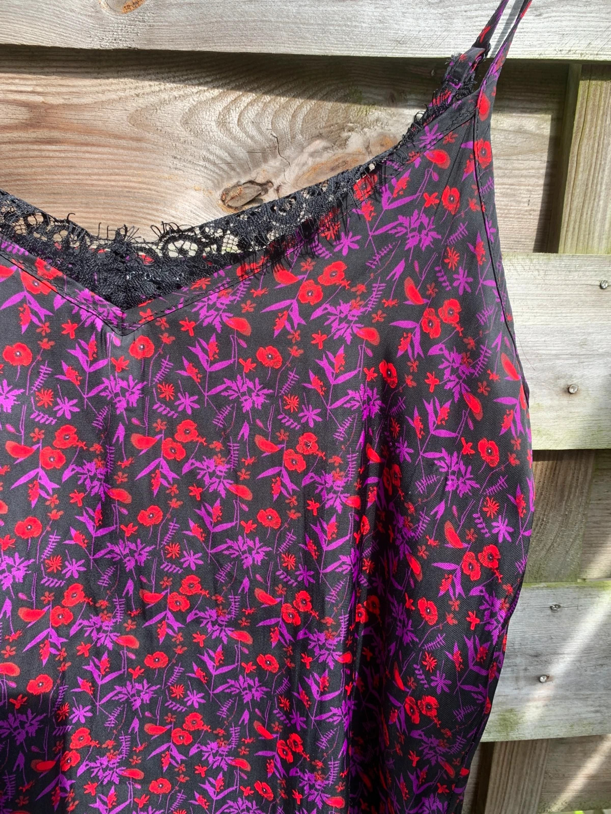 Débardeur Manoukian noir imprimé fleuri dentelle taille 36 – Manoukian – taille S / 36 / 8 3