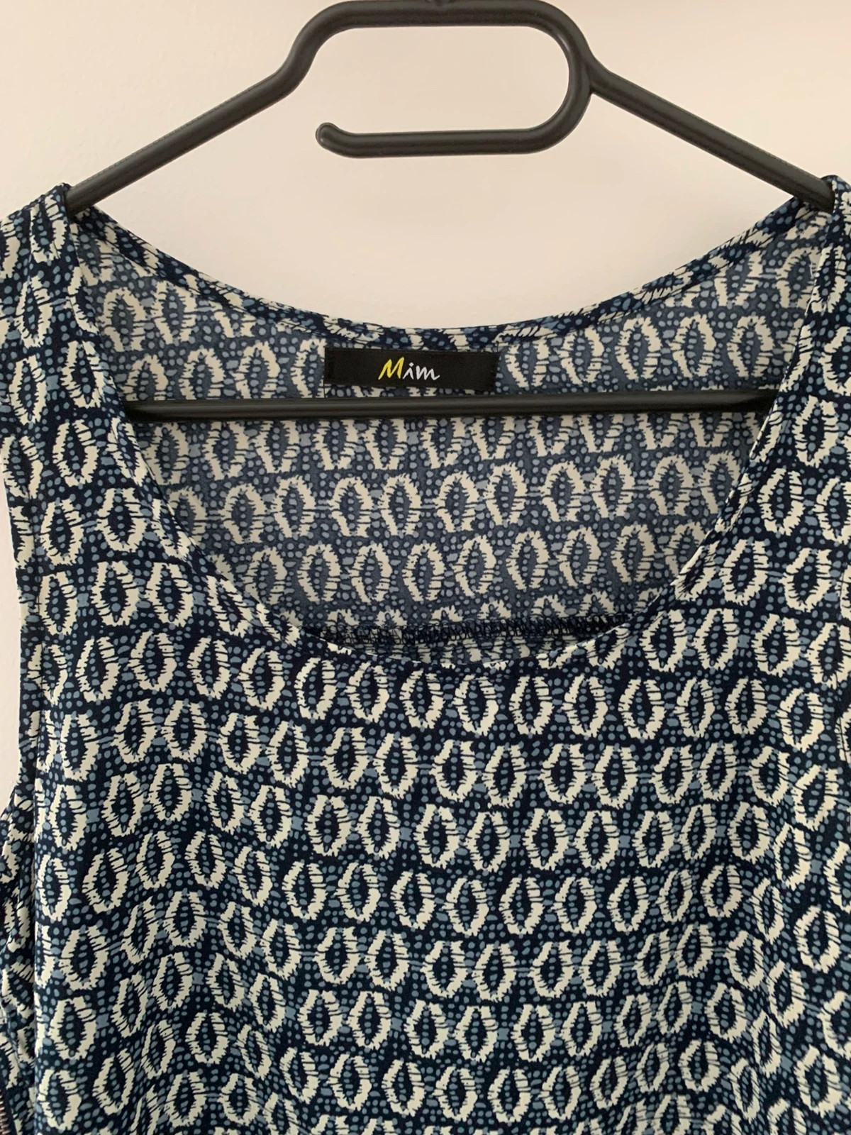 🔵 Top fluide imprimé Mim – détail zip – léger & tendance 🔵 – Mim – taille M / 38 / 10 2