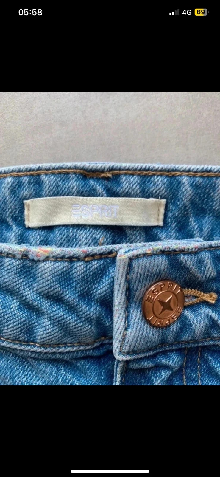 Jupe en jean Esprit T38 neuve avec étiquette – effet used/destroy – Esprit – taille M / 38 / 10 5