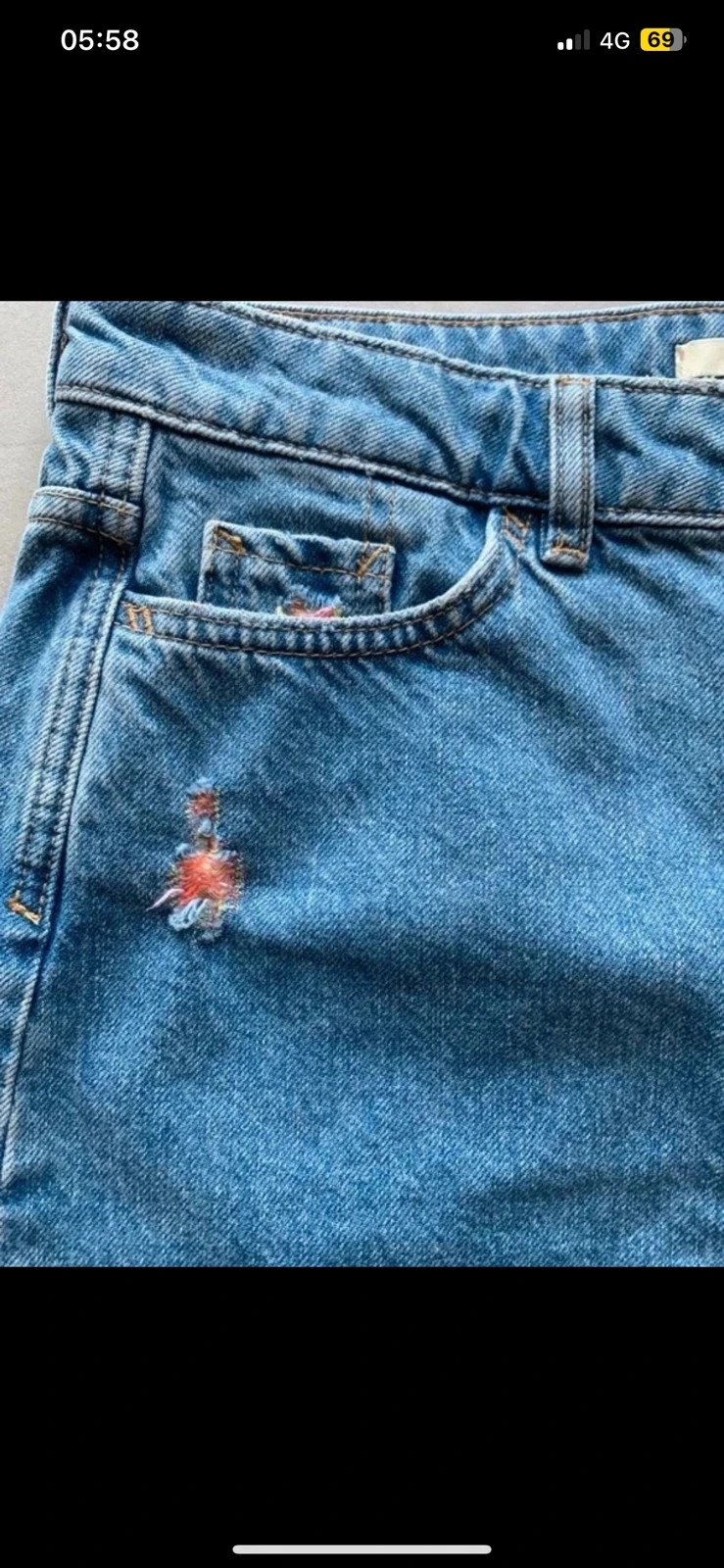 Jupe en jean Esprit T38 neuve avec étiquette – effet used/destroy – Esprit – taille M / 38 / 10 3