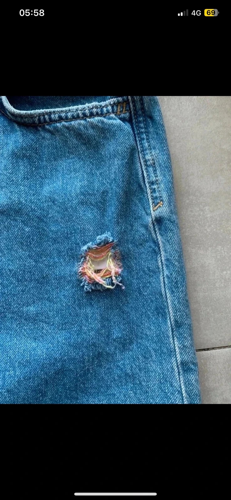 Jupe en jean Esprit T38 neuve avec étiquette – effet used/destroy – Esprit – taille M / 38 / 10 4