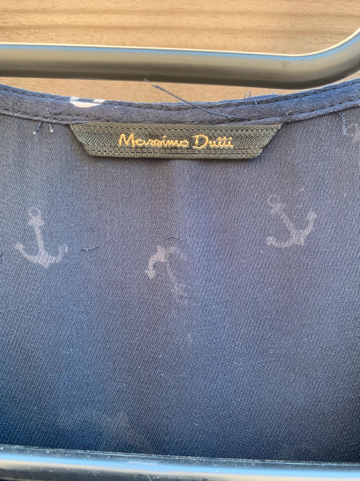 Robe Massimo Dutti bleu marine à motifs ancres – fluide & élégante taille S – Massimo Dutti – taille S / 36 / 8 3