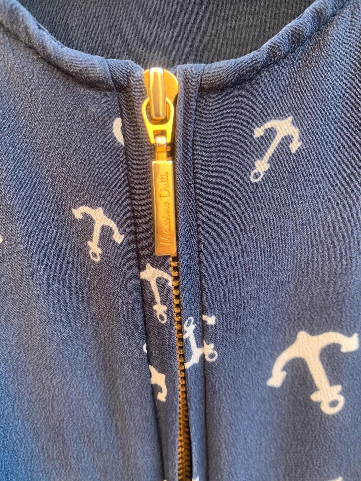 Robe Massimo Dutti bleu marine à motifs ancres – fluide & élégante taille S – Massimo Dutti – taille S / 36 / 8 5