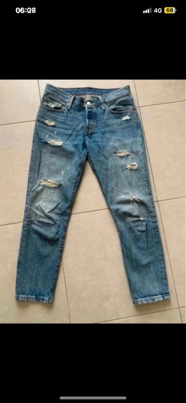 👖 Levi’s 501 CT – Jean femme W26 L32 – Destroy / Denim bleu – Levi's – taille EU 36 2