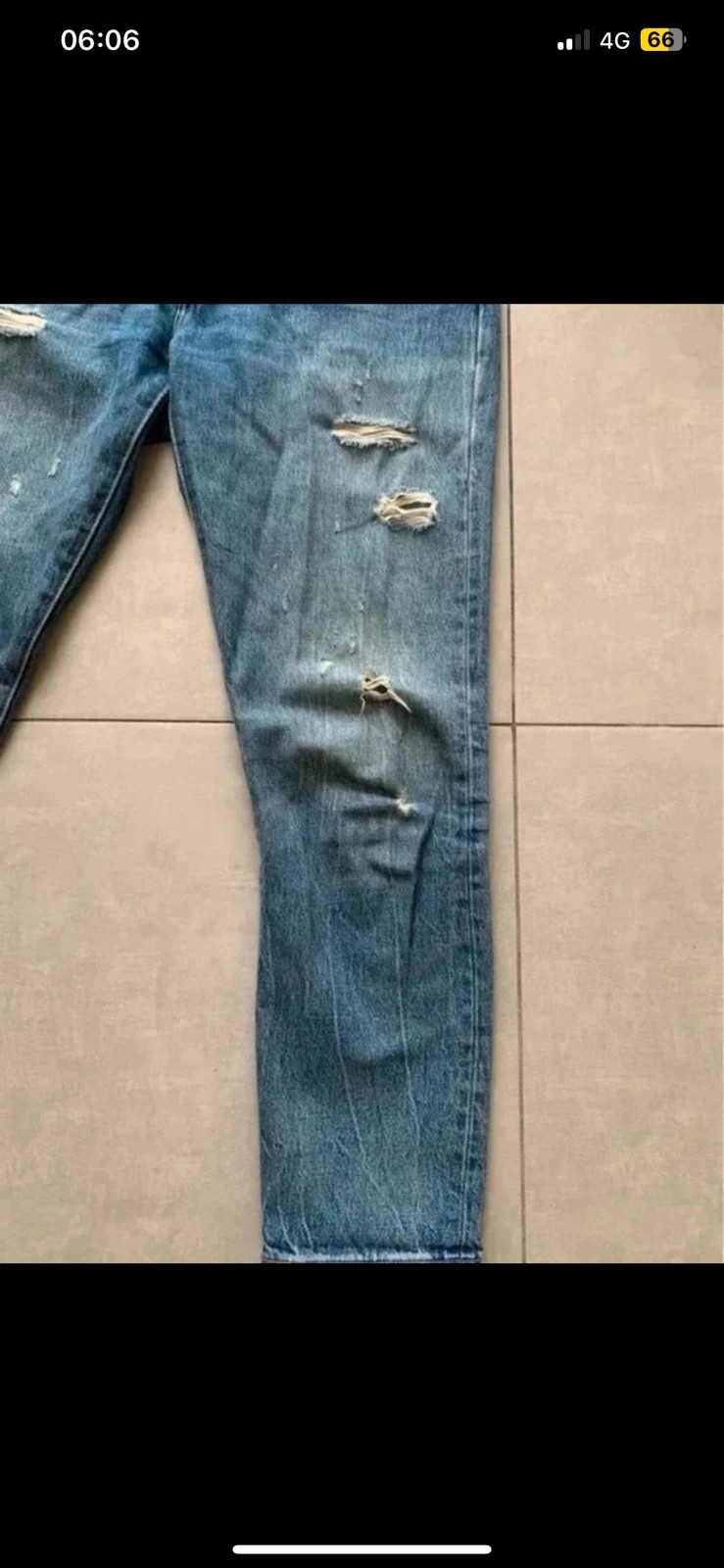 👖 Levi’s 501 CT – Jean femme W26 L32 – Destroy / Denim bleu – Levi's – taille EU 36 5