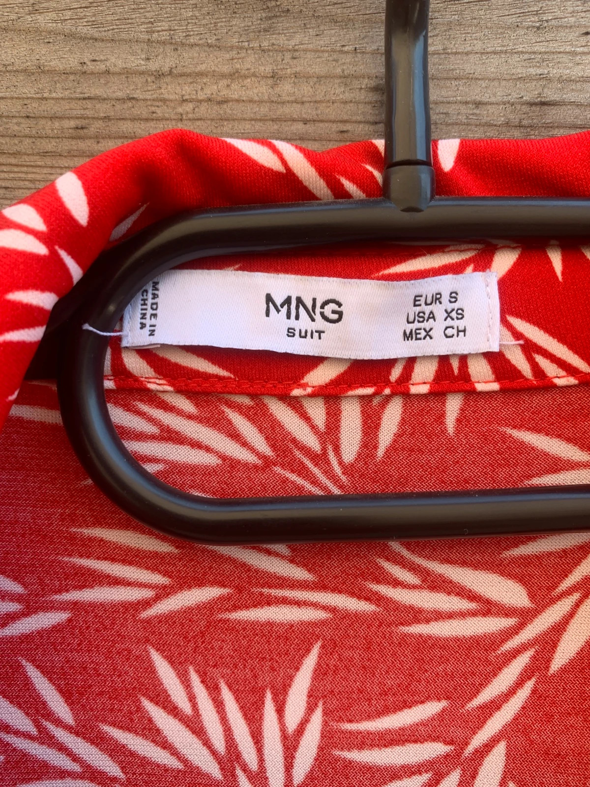 Robe Mango portefeuille rouge à imprimé blanc – Taille S – Mango – taille S / 36 / 8 3