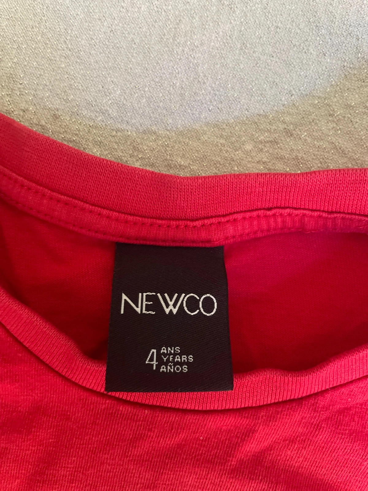 T-shirt garçon rouge Rock’n’Roll NEWCO – 4 ans – Newco – taille 4 ans / 104 cm 2