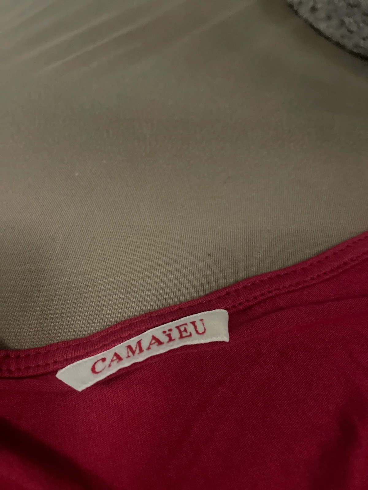 Top fluide rose fuchsia manches courtes – M estimé – Camaïeu – taille M / 38 / 10 3