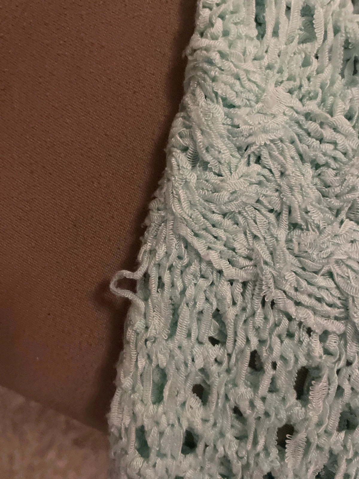Pull ajouré Yessica vert menthe – manches longues – Yessica – taille S / 36 / 8 2