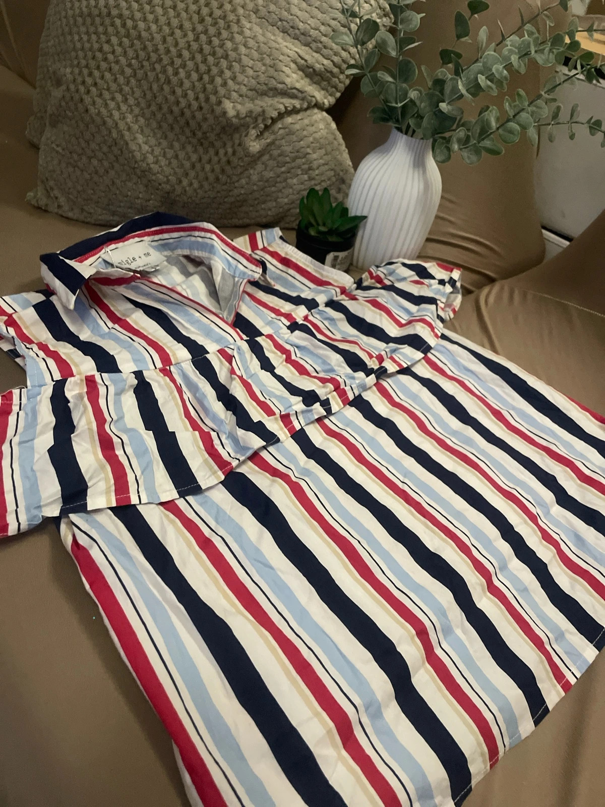 Haut rayé Migle + Me à volants – migle + me – taille S / 36 / 8 4