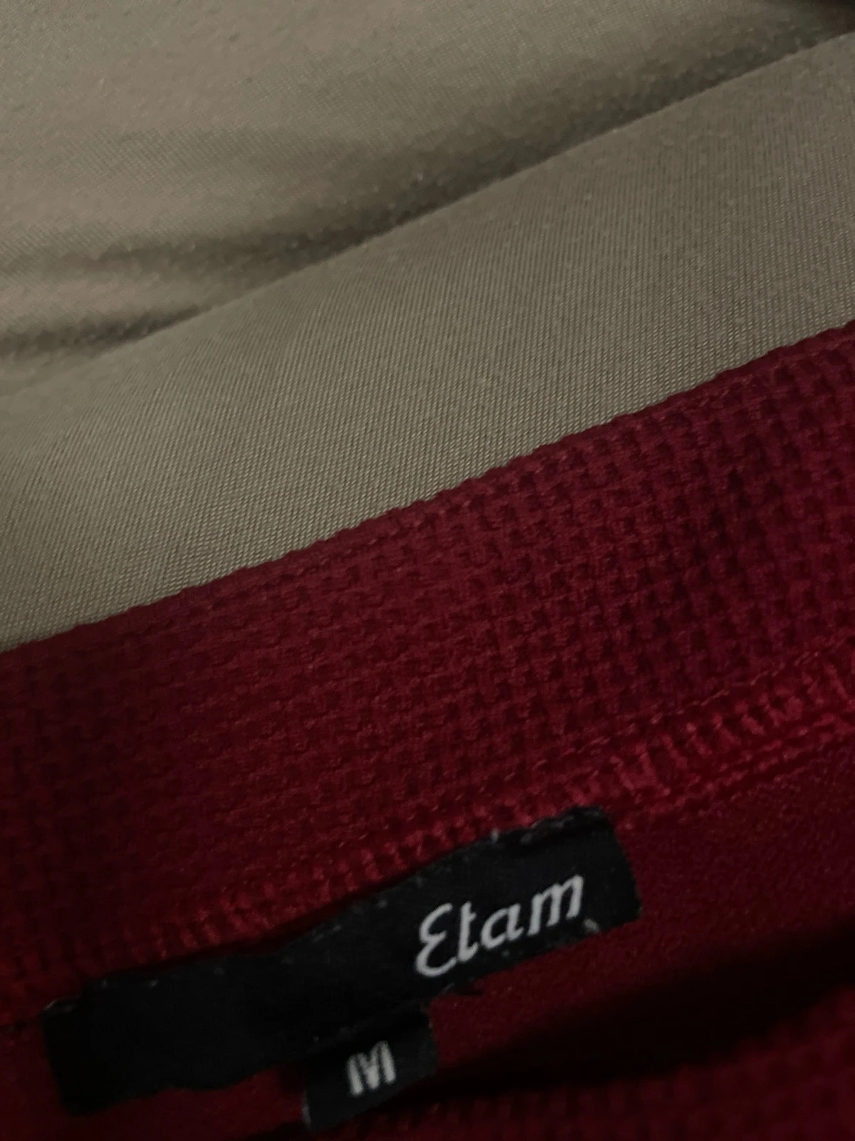 Pull Etam rouge manches 3/4 – Etam – taille M / 38 / 10 3