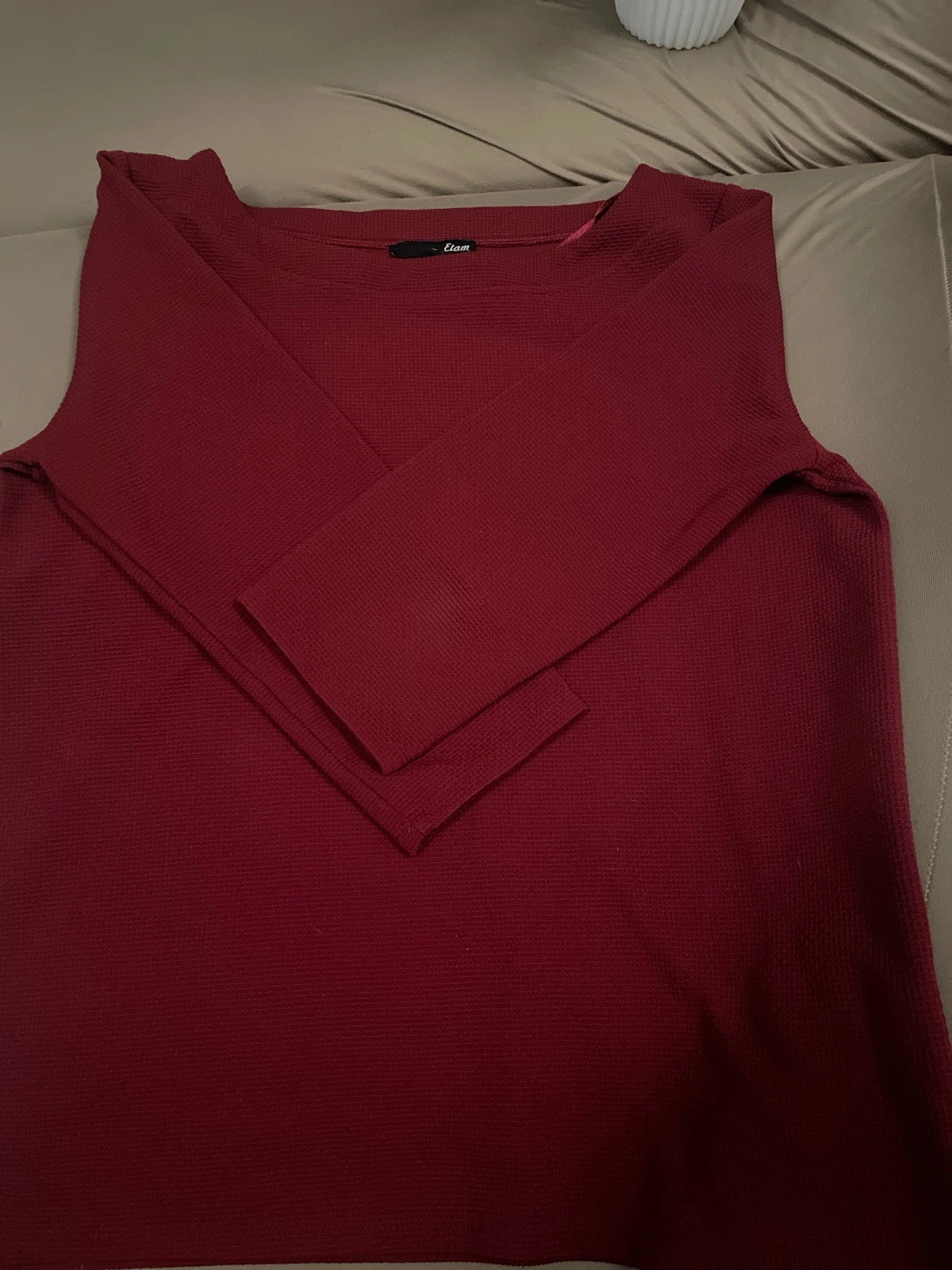 Pull Etam rouge manches 3/4 – Etam – taille M / 38 / 10