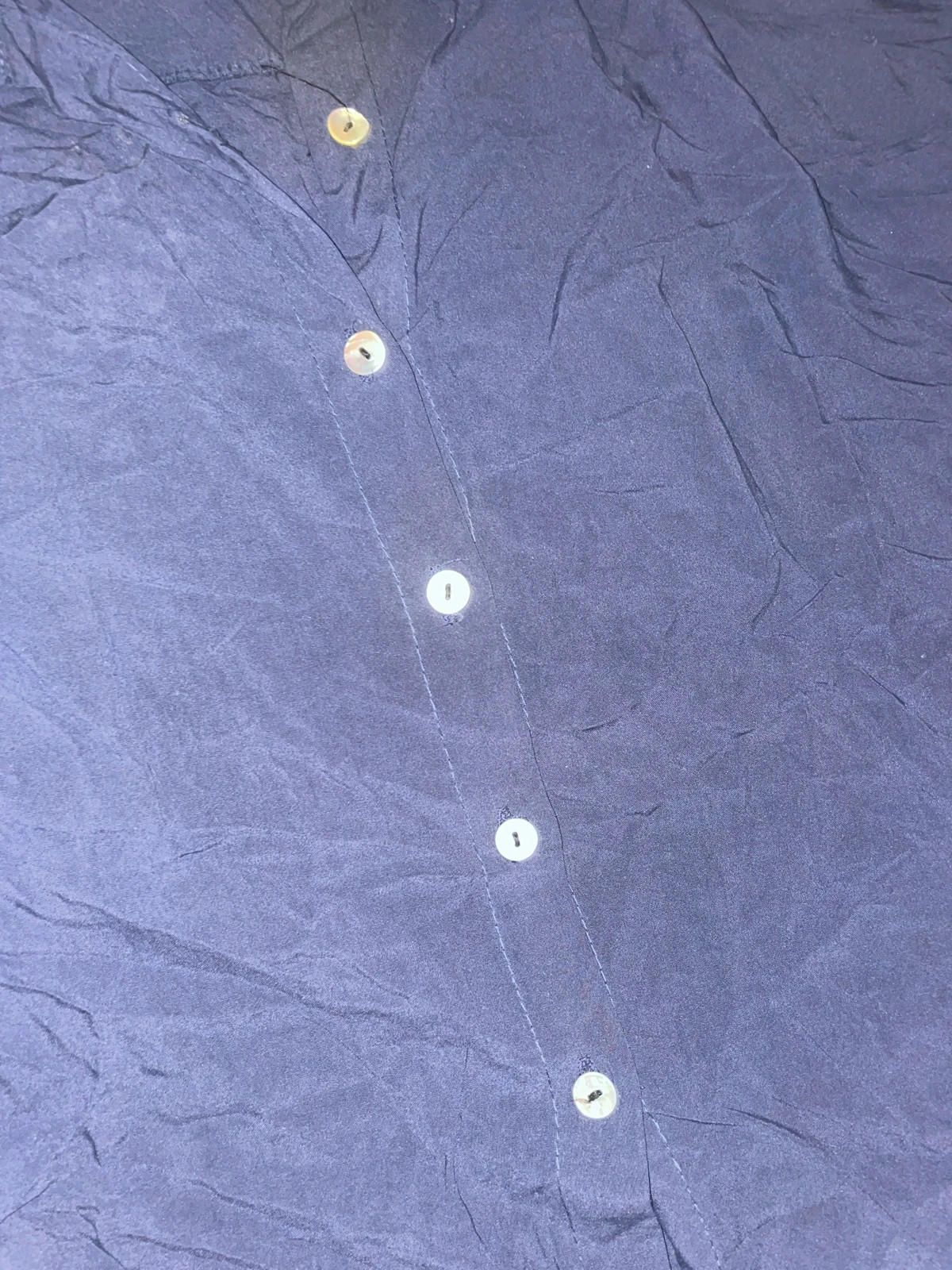 Chemise bleu marine manches courtes – Made in Italy – taille Taille unique 4