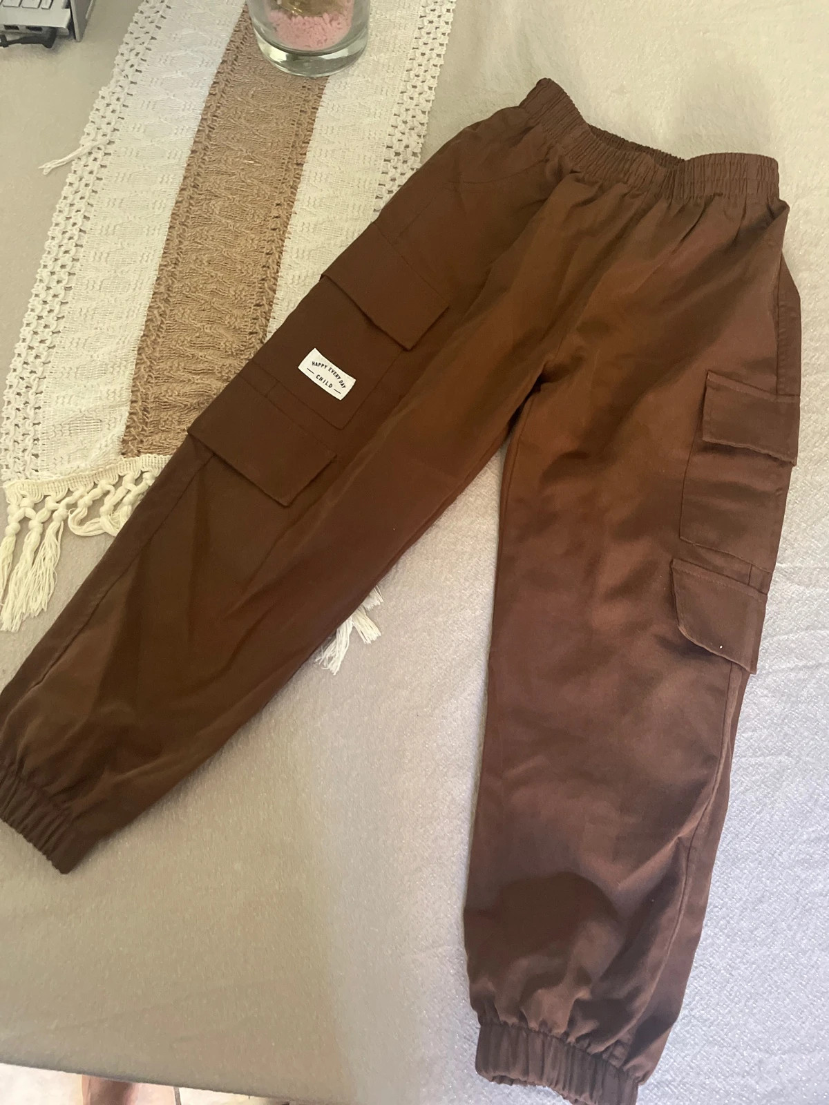 Pantalon cargo garçon SHEIN marron – 5/6 ans – Shein – taille 6 ans / 116 cm
