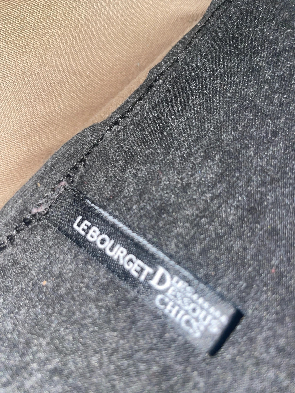 Haut gris anthracite col drapé – Le Bourget – taille L / 40 / 12 3